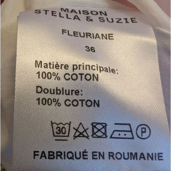 Nwot Floral Watercolor Pink Maxi Tiered Skirt Small Maison Stella - Picture 6 of 9